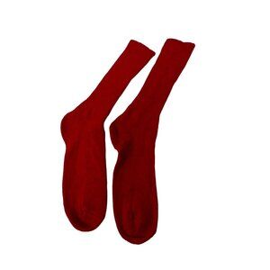 Vintage Sears Socks Size 9-11 2 Pair Hi Bulk Orlon Acrylic Comfy Red NEW